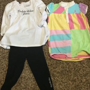 24 month/2t Calvin Klein outfit and Ralph Lauren